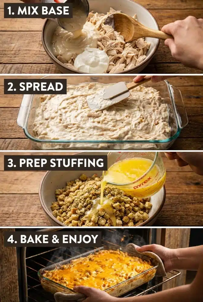 Step Dolly’s Chicken and Stuffing Casserole