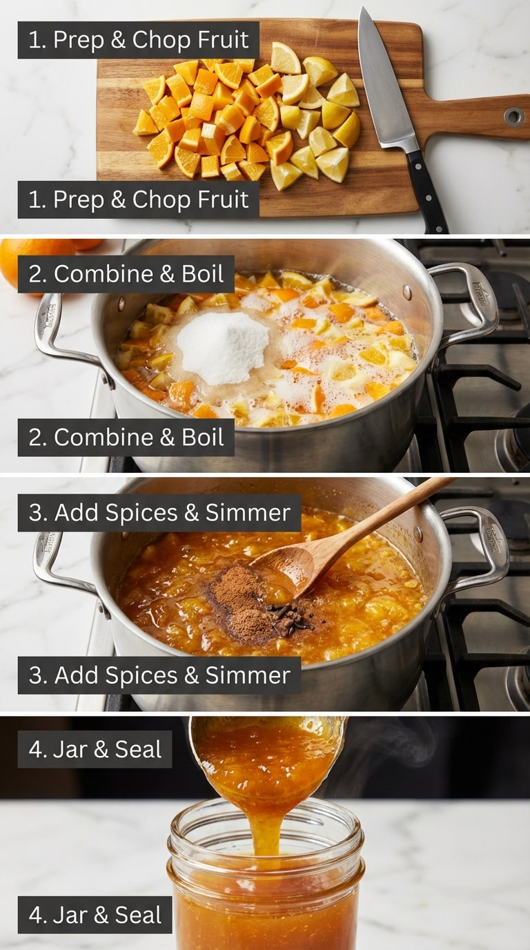 How to Make Winter Spiced Orange Jam No Pectin