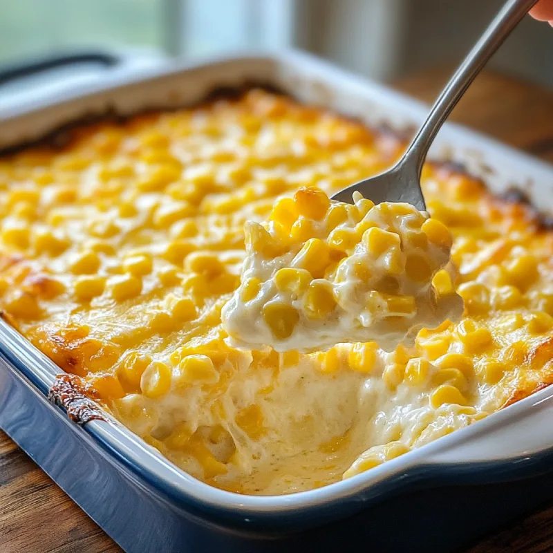 Cheesy Cream Cheese Corn Casserole