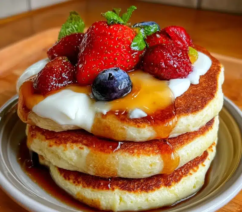 Lemon Yogurt Pancakes