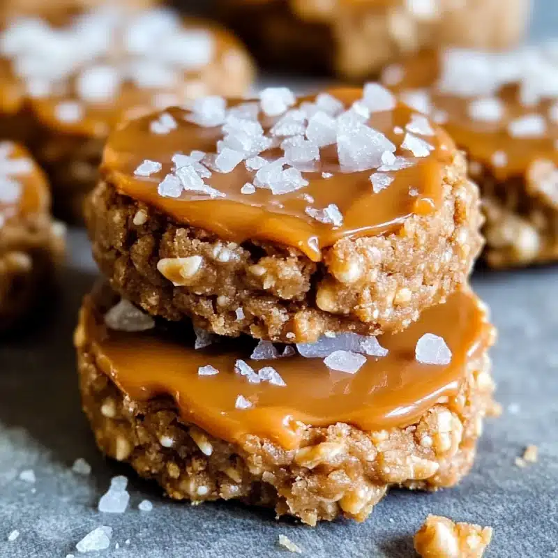 No-Bake Salted Caramel Cookies