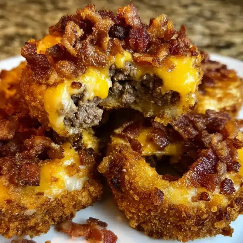 Loaded Bacon Cheeseburger Onion Rings