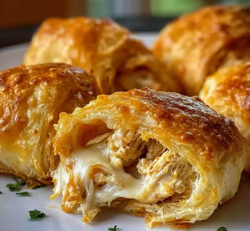 Cheesy Chicken Crescent Rolls