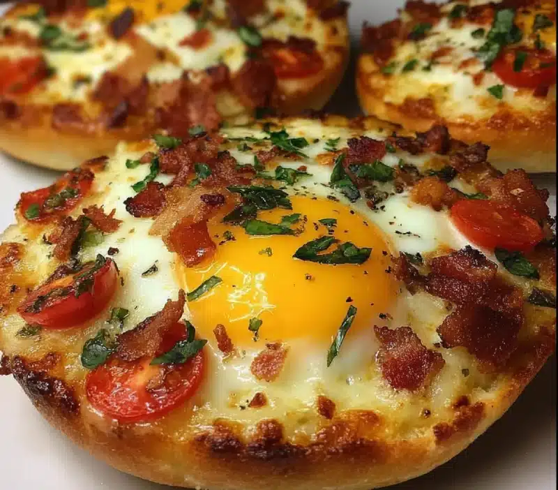 English Muffin Breakfast Pizza
