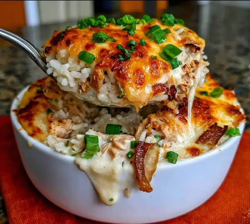 French Onion Chicken Rice Casserole