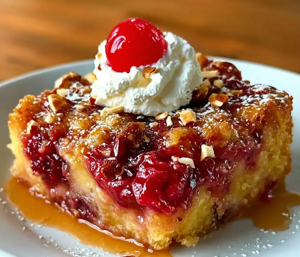 Easy Pineapple Cherry Dump Cake