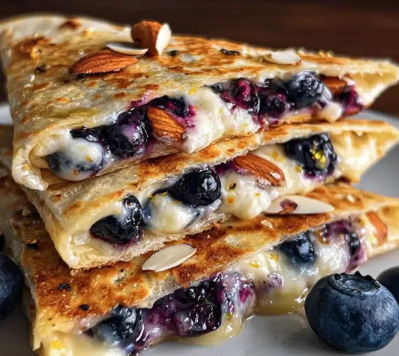 Blueberry Breakfast Quesadilla