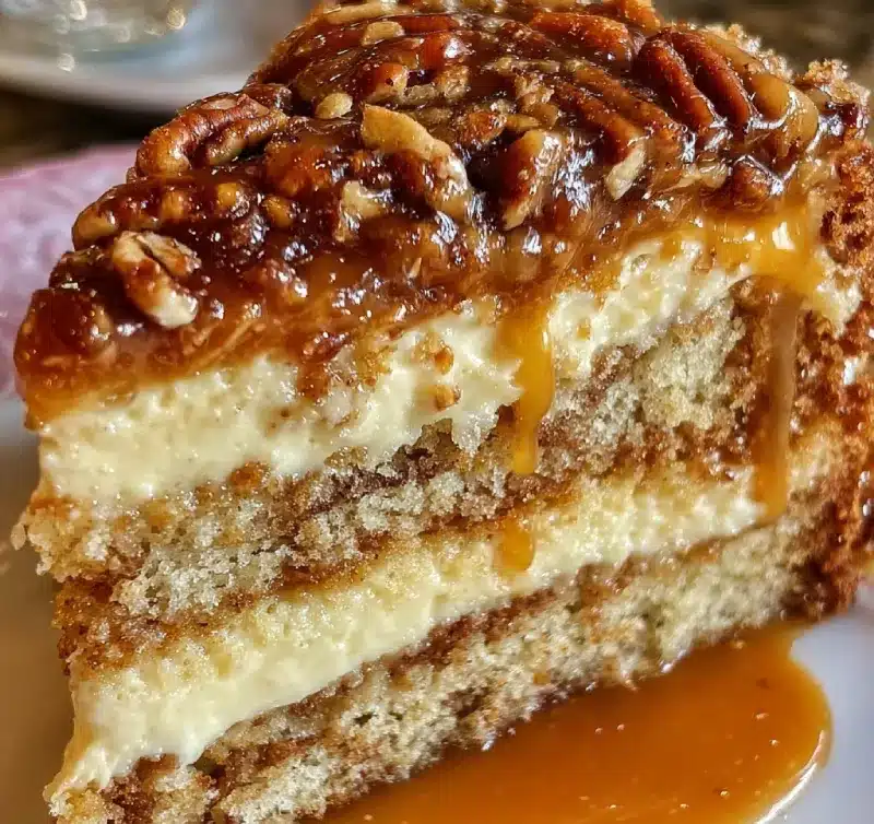 Crème Brûlée Caramel Pecan Cake
