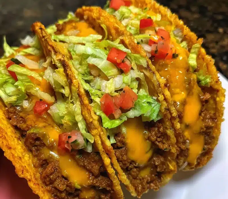 Cheesy Rotel Tacos