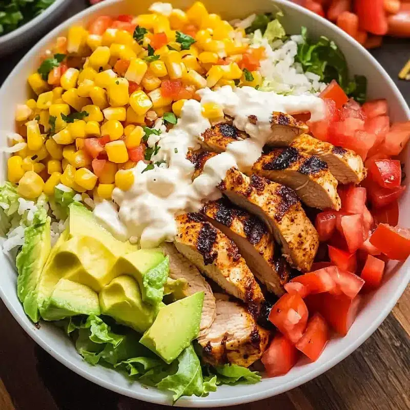 Cajun grilled chicken burrito bowl