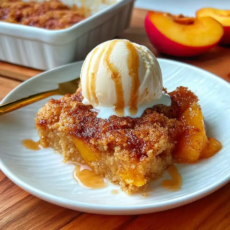 Easy Peach Dump Cake