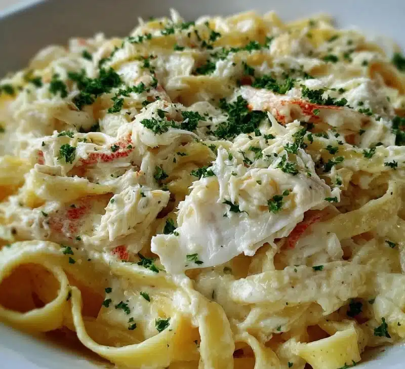 Crab Fettuccine Alfredo