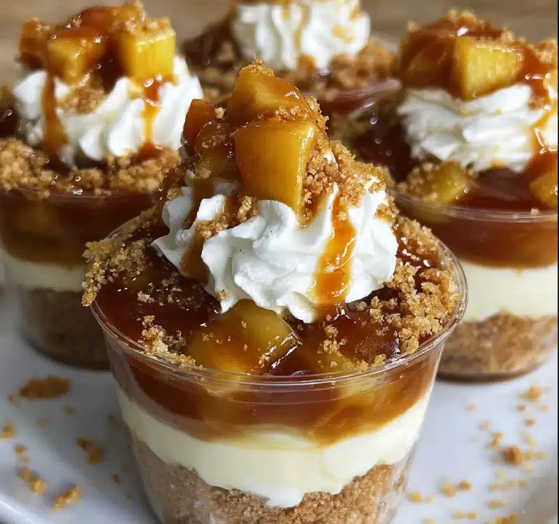 Caramel Apple Dessert Cups