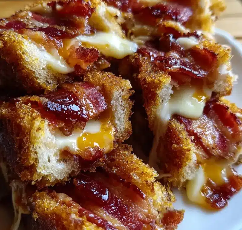 Bacon-Wrapped Grilled Cheese Fingers