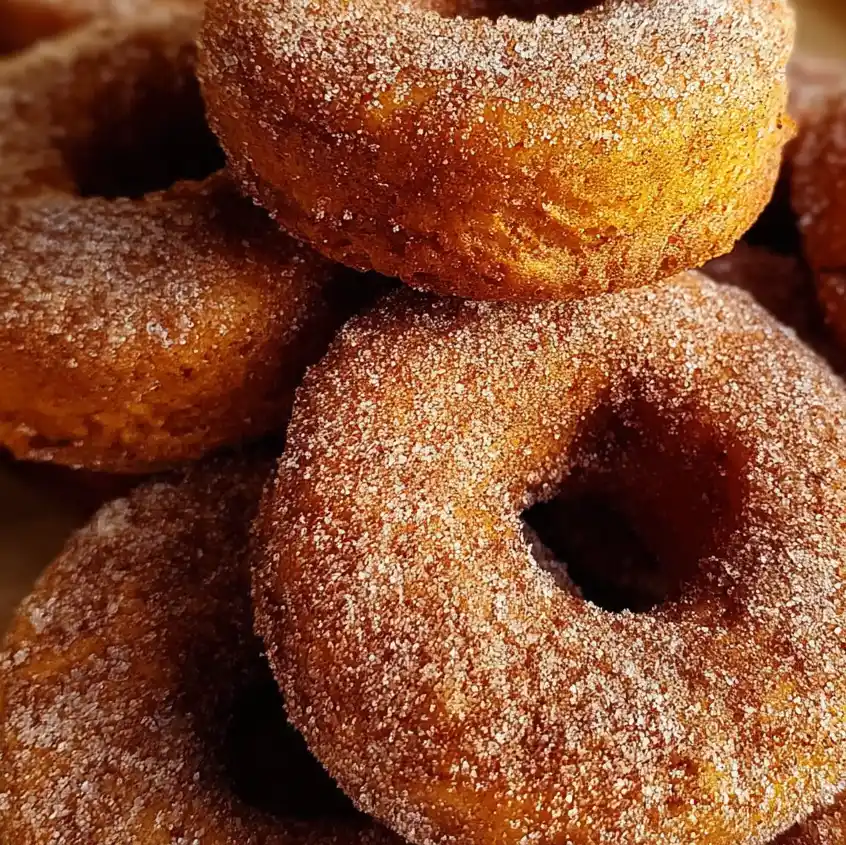 Pumpkin Cinnamon Sugar Donuts