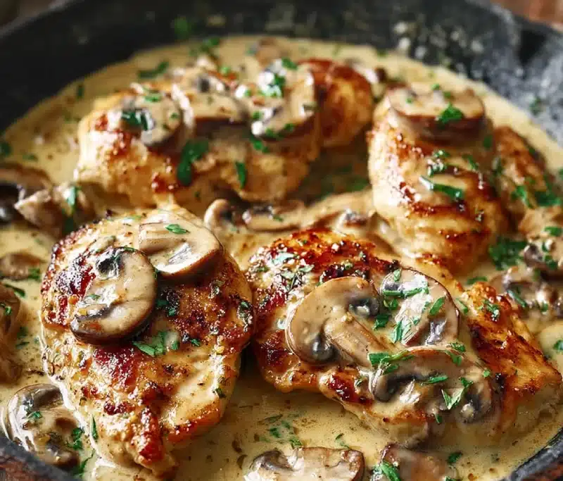 Creamy Chicken Marsala with Mushrooms