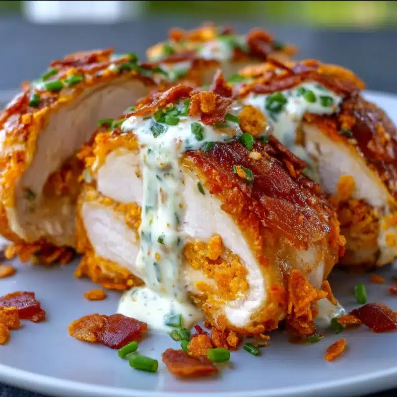Creamy Bacon-Stuffed Doritos Chicken