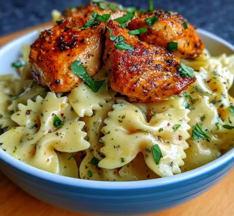 Garlic Butter Chicken Bowties
