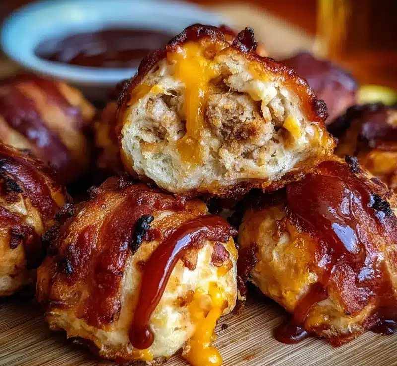 BBQ Turkey Bacon Cheddar Bombs