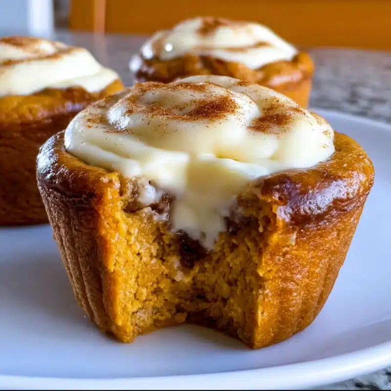 Pumpkin Cheesecake Muffins