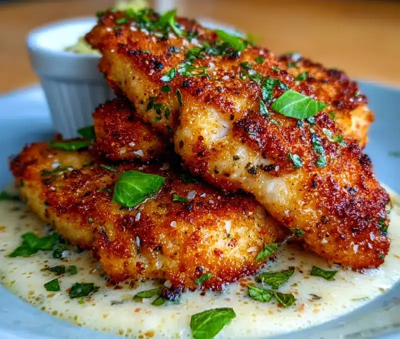 Garlic Parmesan Crusted Chicken
