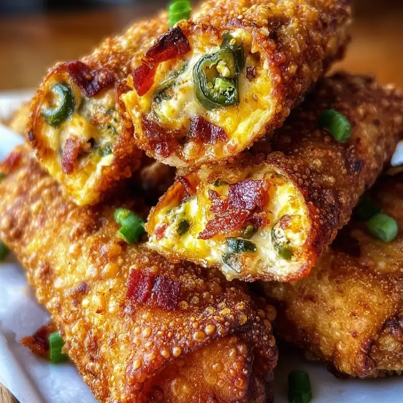 Bacon Jalapeño Popper Eggrolls