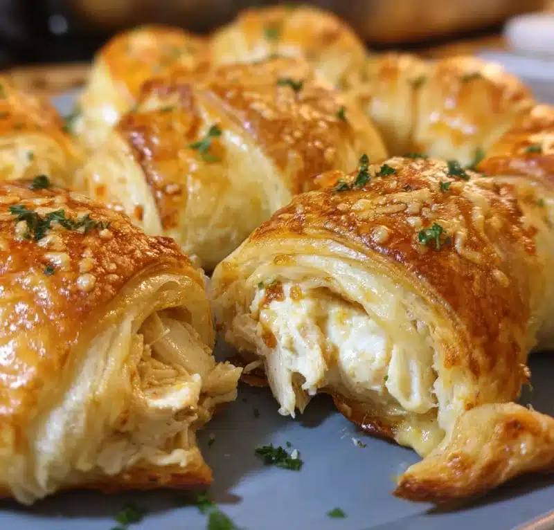Cheesy Chicken Crescent Rolls
