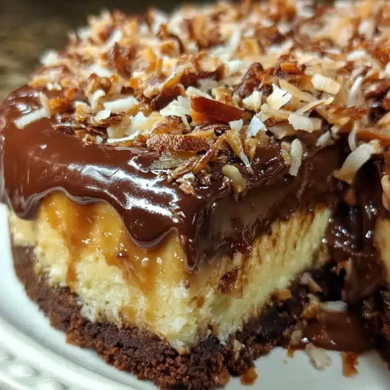 German Chocolate Cheesecake