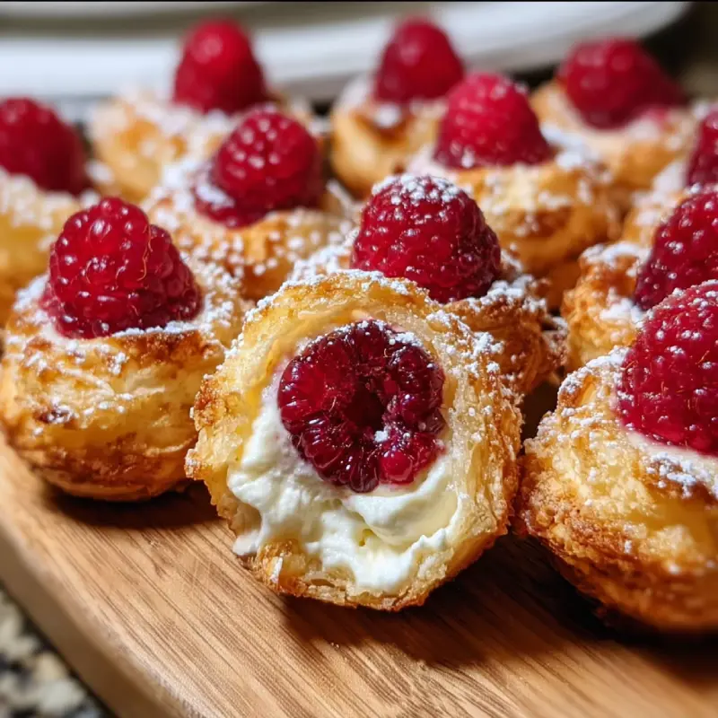 Raspberry Cream Cheese Bites