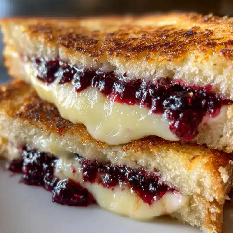 Brie & Blackberry Jam Grilled Cheese