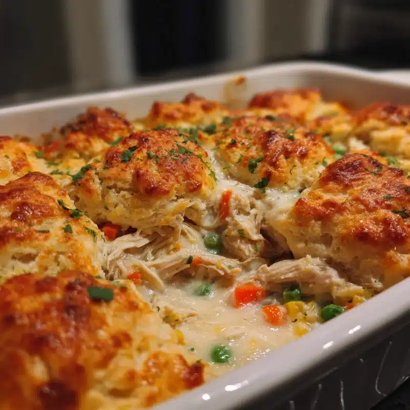 Chicken Bubble Biscuit Bake Casserole