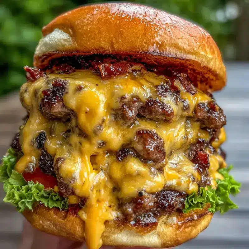 Ultimate Triple Cheese Smash Burger