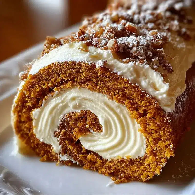 Cream Cheese Pumpkin Roll Cake