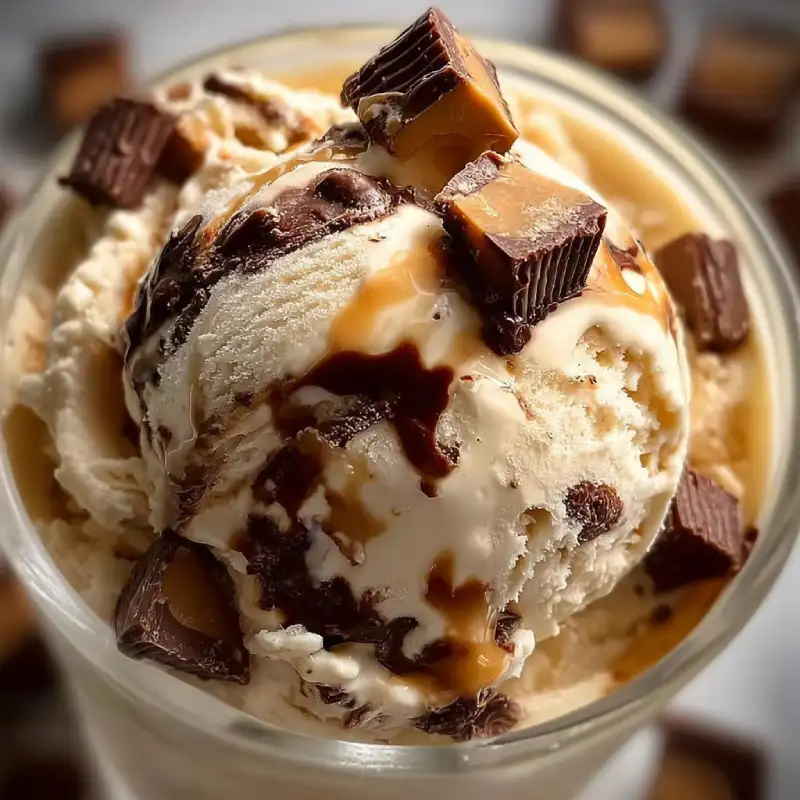 Homemade Moose Tracks Ice Cream