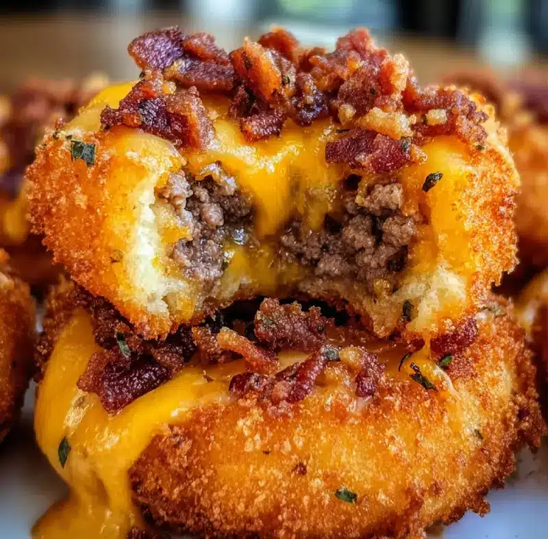 Bacon Cheeseburger Onion Rings