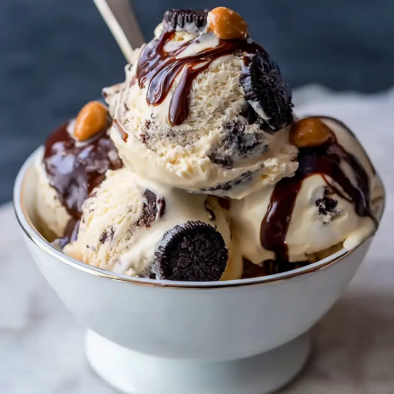 Homemade Moose Tracks Ice Cream
