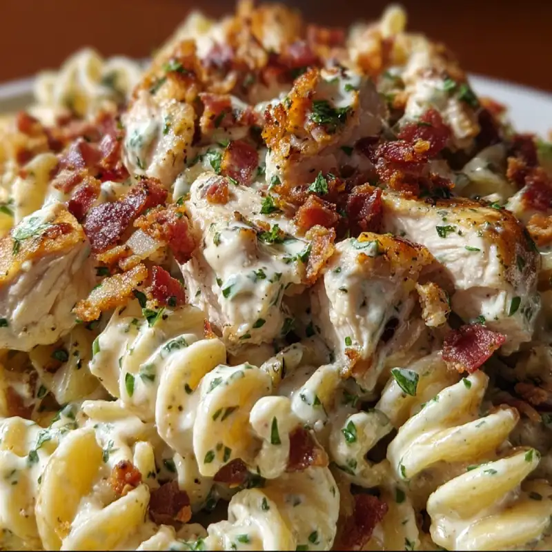Chicken Bacon Ranch Pasta