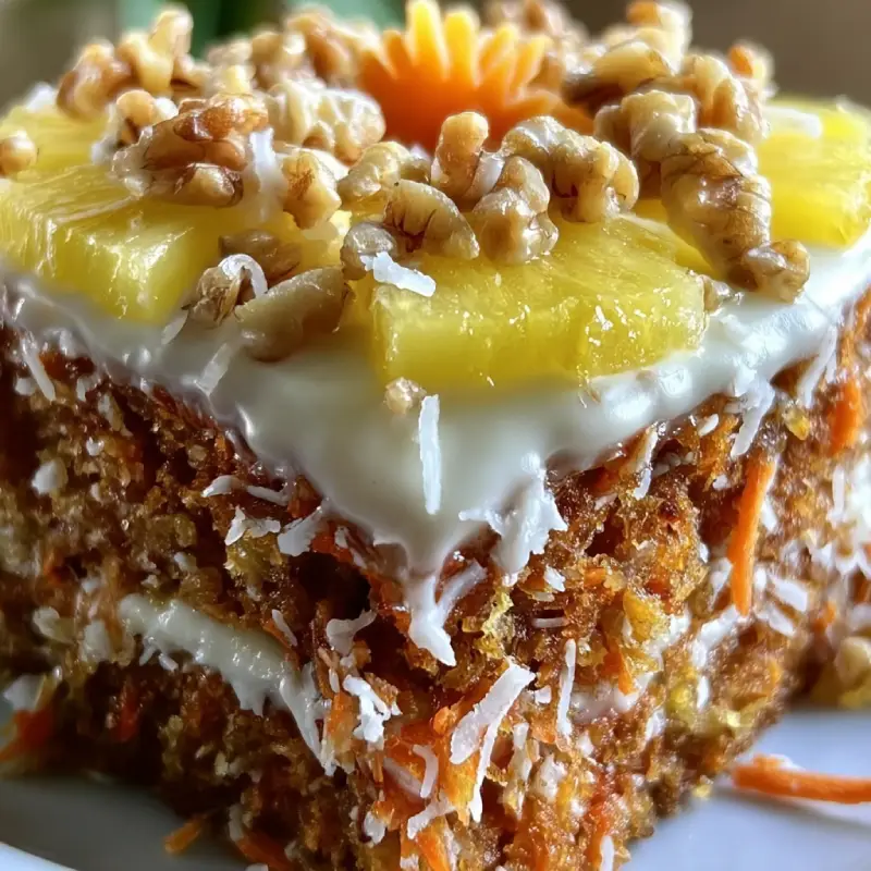 Hawaiian Carrot Pineapple Cake