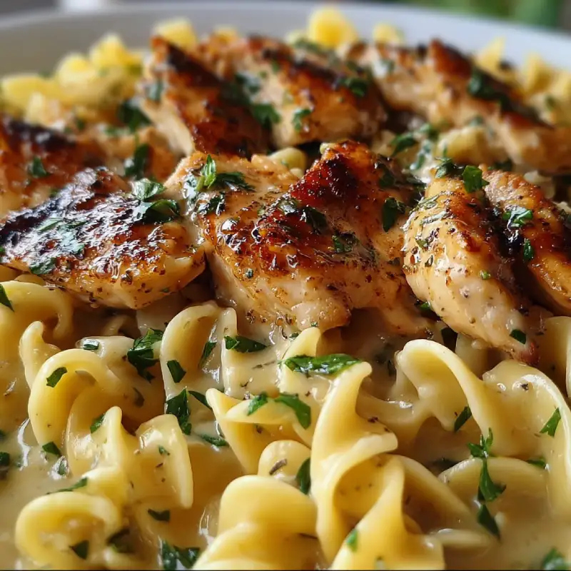 Chicken with Buttered Noodles