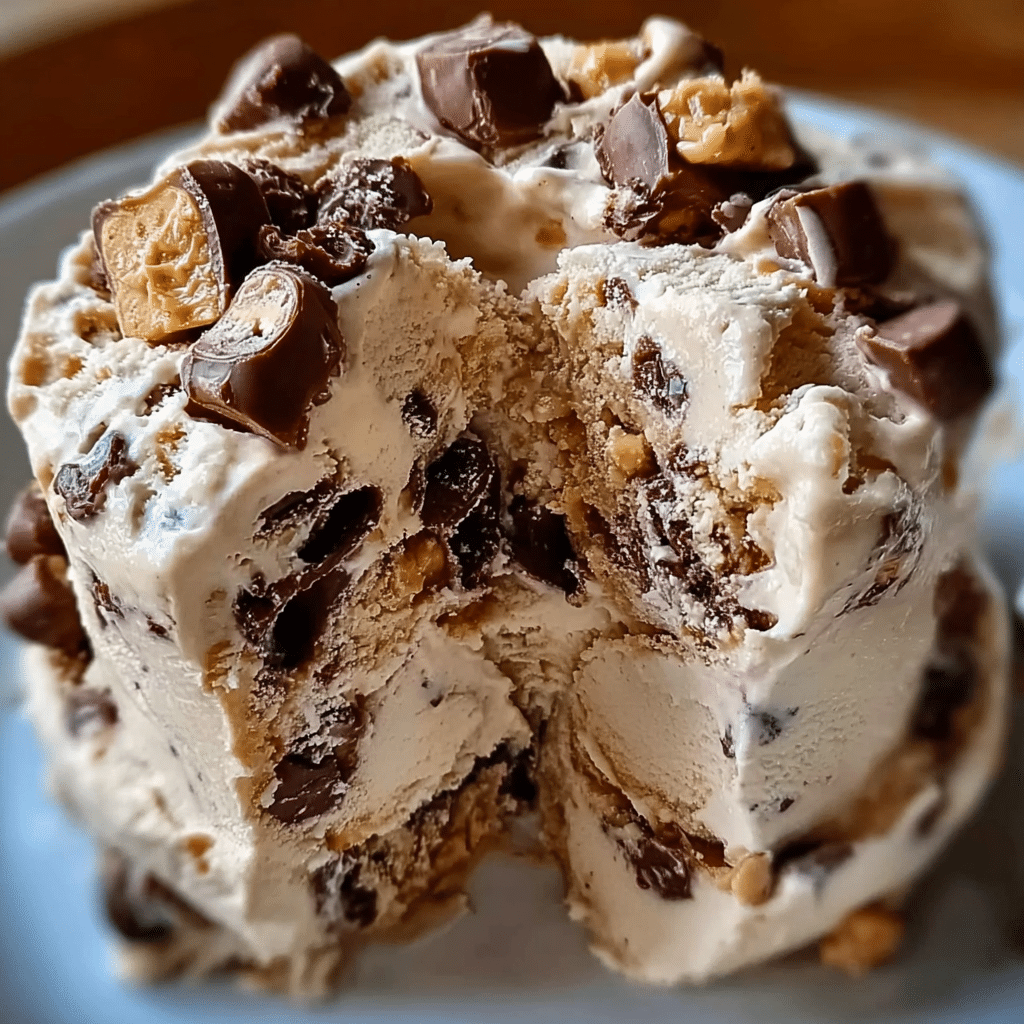 Cookie dough snickers & reese's ice cream recipe