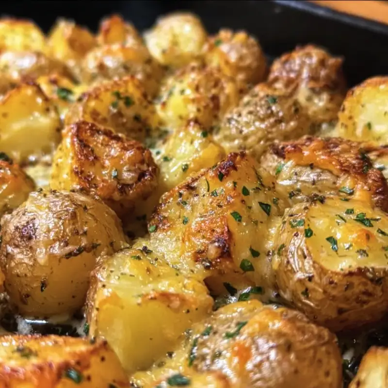 Cheesy Ranch Oven Roasted Potatoes