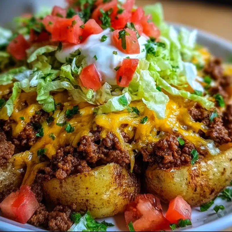 Cheesy Taco Potatoes Recipe
