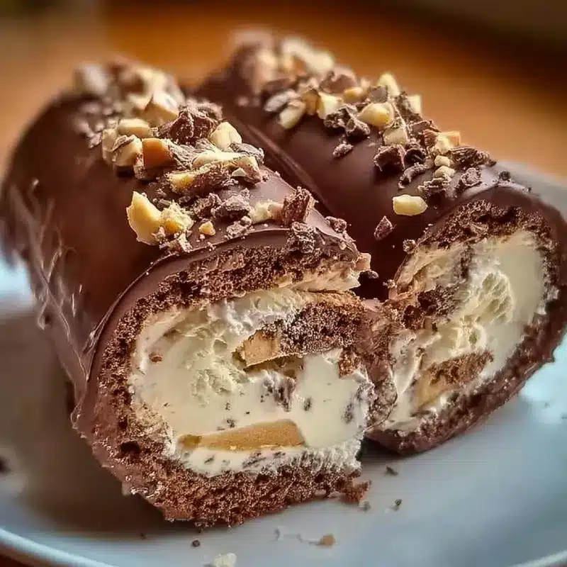 Ice Cream Chocolate Log Recipe