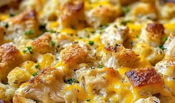Dolly’s Chicken & Stuffing Casserole