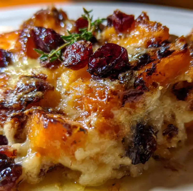 Sweet Potato & Cranberry Gratin