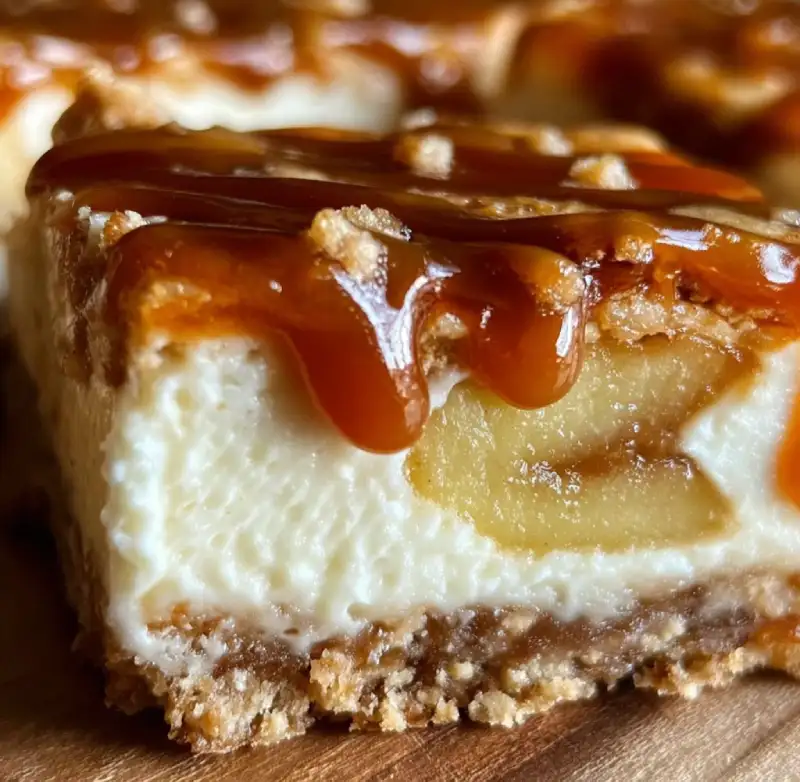 Caramel Apple Cheesecake Bars