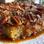 Caramel Pecan Upside Down Cake