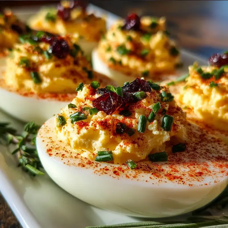 Delightful Thanksgiving Deviled Eggs