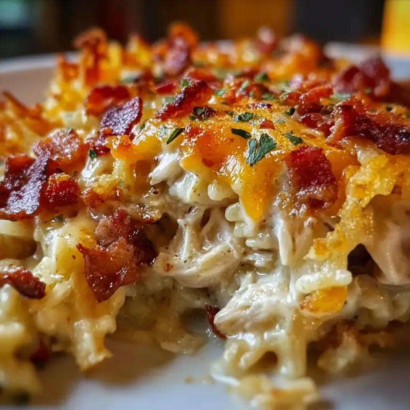 Chicken Bacon Ranch Casserole