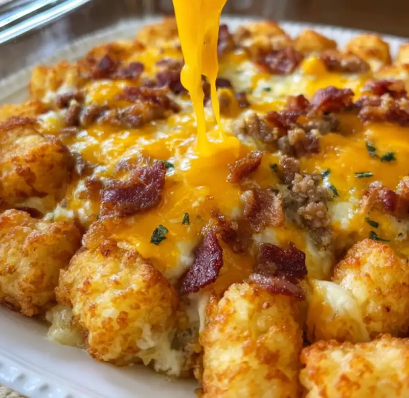 Tater Tot Breakfast Casserole